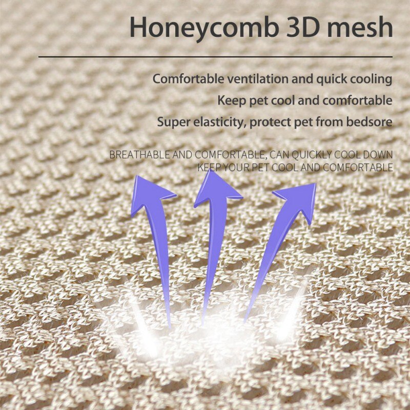 Breathable Dog Cat Bed Mats Pet Constant Temperature Massage Mattress For Dog Anti Bedsore Air Mattress Easy To Wash Pet Bed L