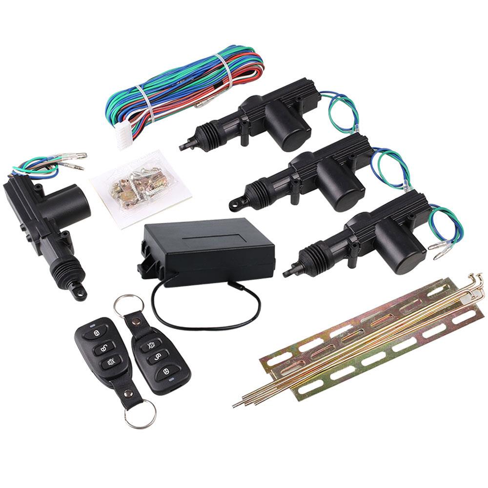 Kunststoff Schwarz Keyless Entry System Auto Kit Locking Keyless Entry System Zentrale Türschloss Zwei-Tür Zentralverriegelung für control
