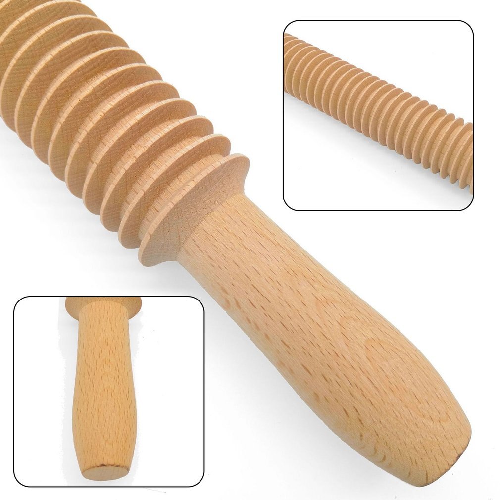 Noodle Deegroller Noodle Cutter Draad Rolling Pin Pasta Stok Noodle Cutter Beuken Patroon Noodle Stok