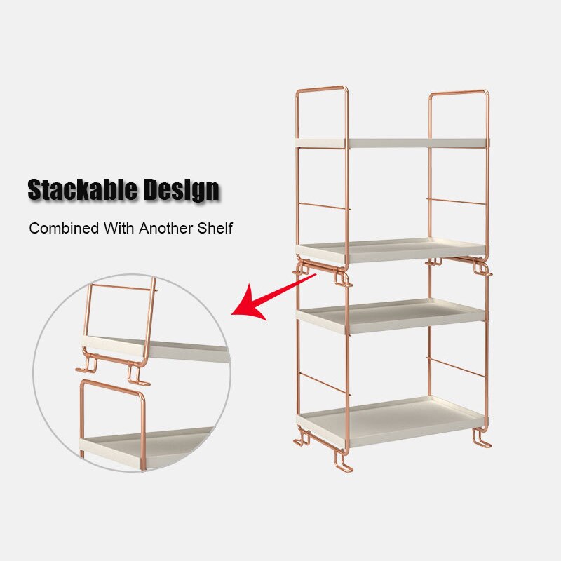 Bathroom Organizer Washroom Vanity Shelf Storage Rack Corner Caddy Tooth Stand Holder Bathtub Tray Adjusted layer Height