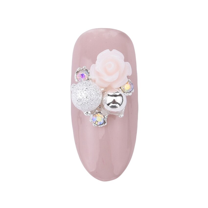 10pcs alloy 3d nail art rose bloemen sieraden nagels crystal rhinestones nailart nagels decoraties komen accessoires Y951 ~ 958: Y953