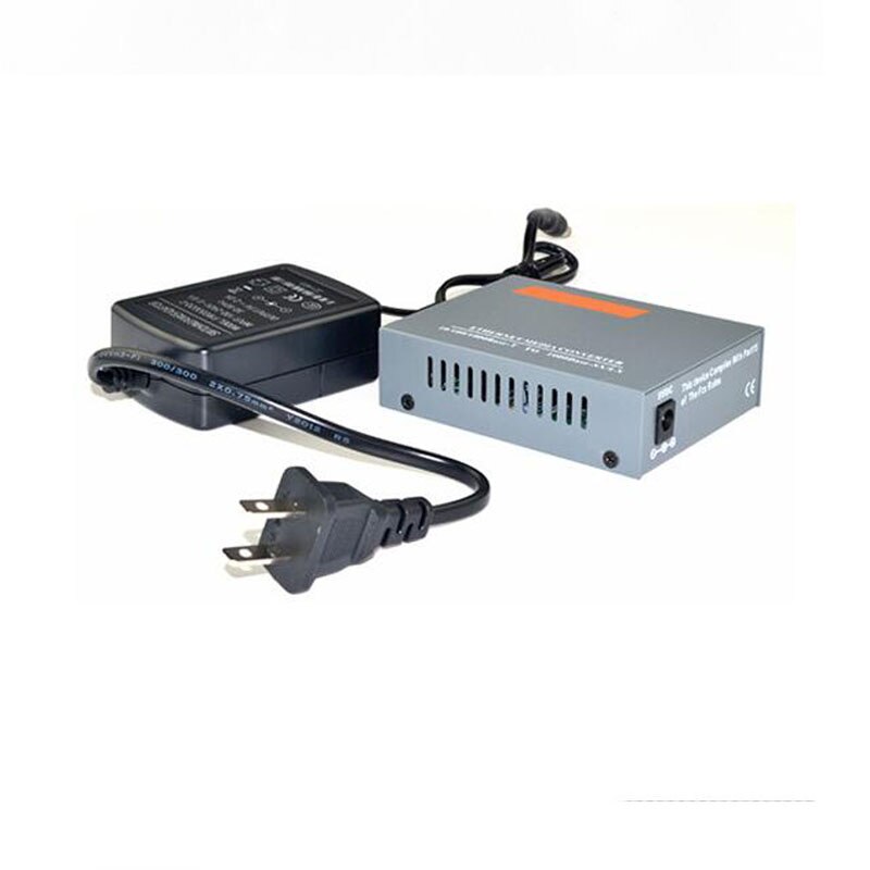 1Pcs 10/100/1000M Glasvezel Naar RJ45 Media Converter Netlink Converter Glasvezeltransceiver 20km