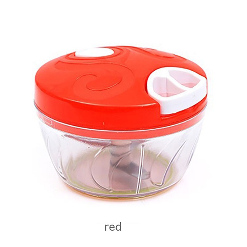 Multifunction Manual Grinders Meat Vegetable Fruit Twist Shredder Chopper Grinder Mincer Household Food Processor Kitchen tools: Red
