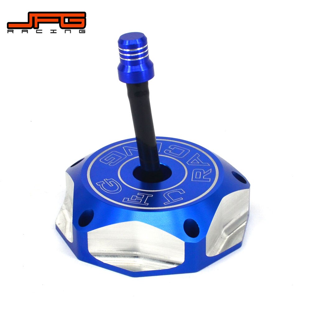 Billet CNC Gas Fuel Tank Cap For HUSQVARNA WR125 TC250 TE250 SM250R: Blue