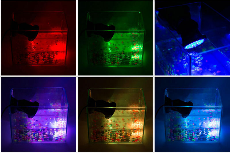 Adjustable 36LED Aquarium Waterproof Spot Light underwater diving spotlight submersible pool pond Fish tank fountain Spring lamp