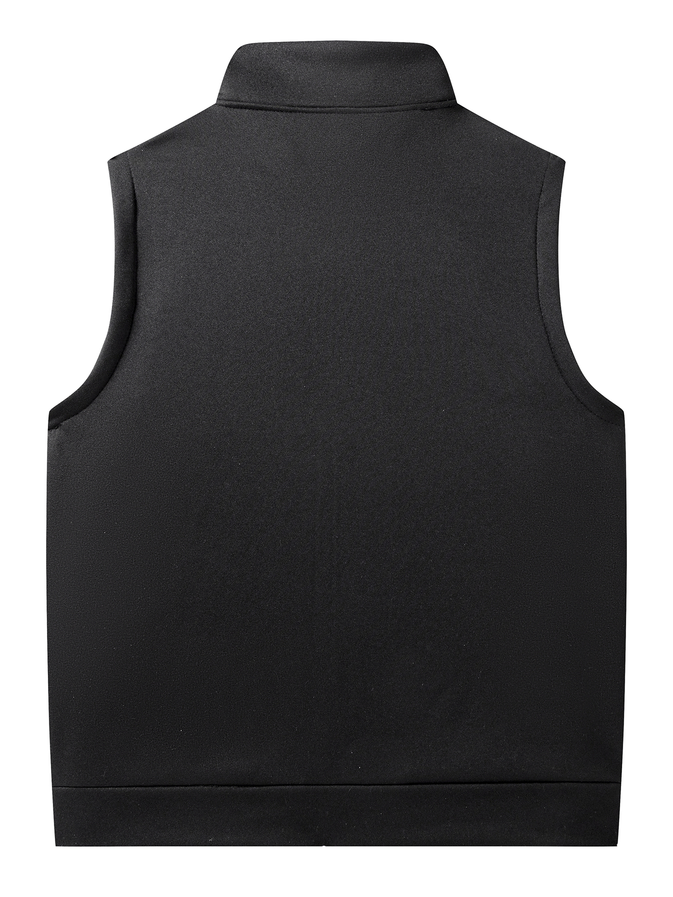 Abrigos sin mangas de otoño para hombre, chaqueta con cremallera de Color sólido, suéteres de cuello alto para exteriores, chaleco informal transpirable, Tops atléticos para hombre