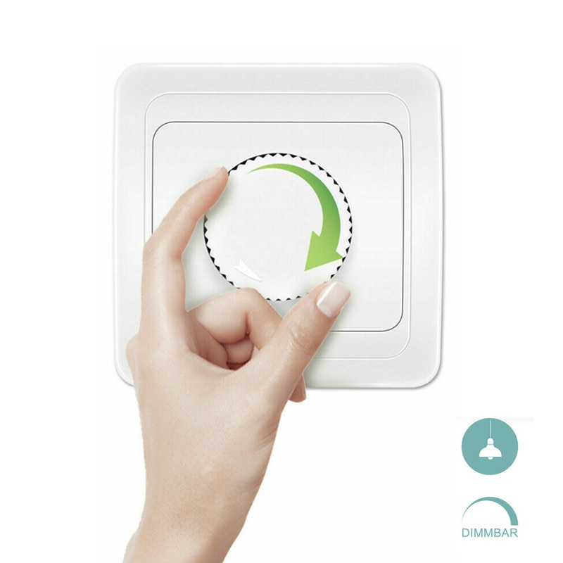 220V 50Hz Dimmer Light Switch LED Dimming Speed Controller For Dimmable Ceiling Light Downlight Spotlight EU plug