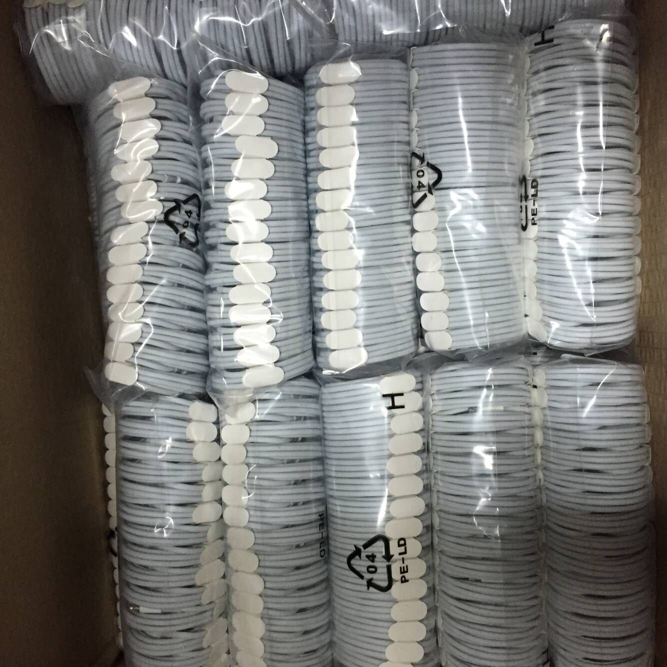 50 Stks/partij Usb Charge Kabel Voor Telefoon Xs Max Xr X 8 7 6 Plus 6S 5 Se opladen Kabels Mobiele Charger Cord OD3.0