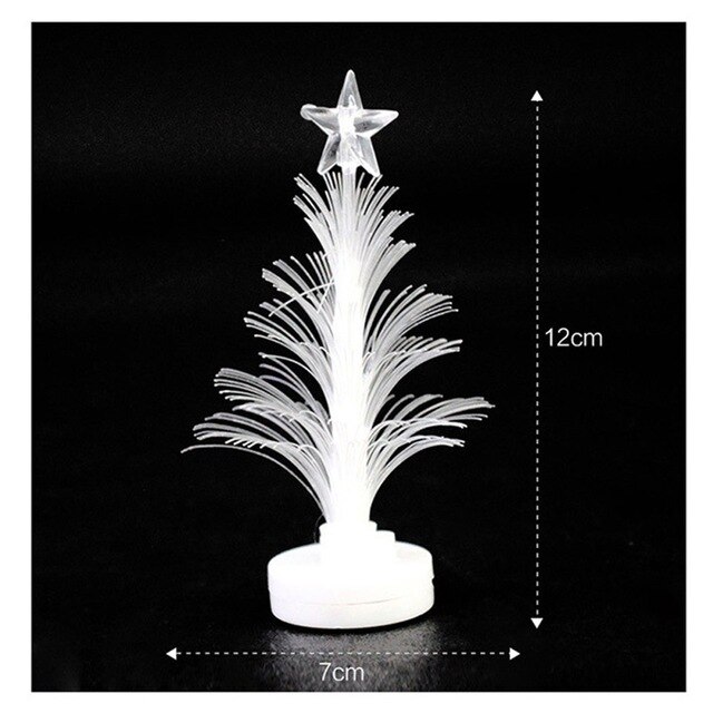 Led färgbyte mini julgran julgran familj matbord fest dekoration charm perfekt färgglada lampor: H01
