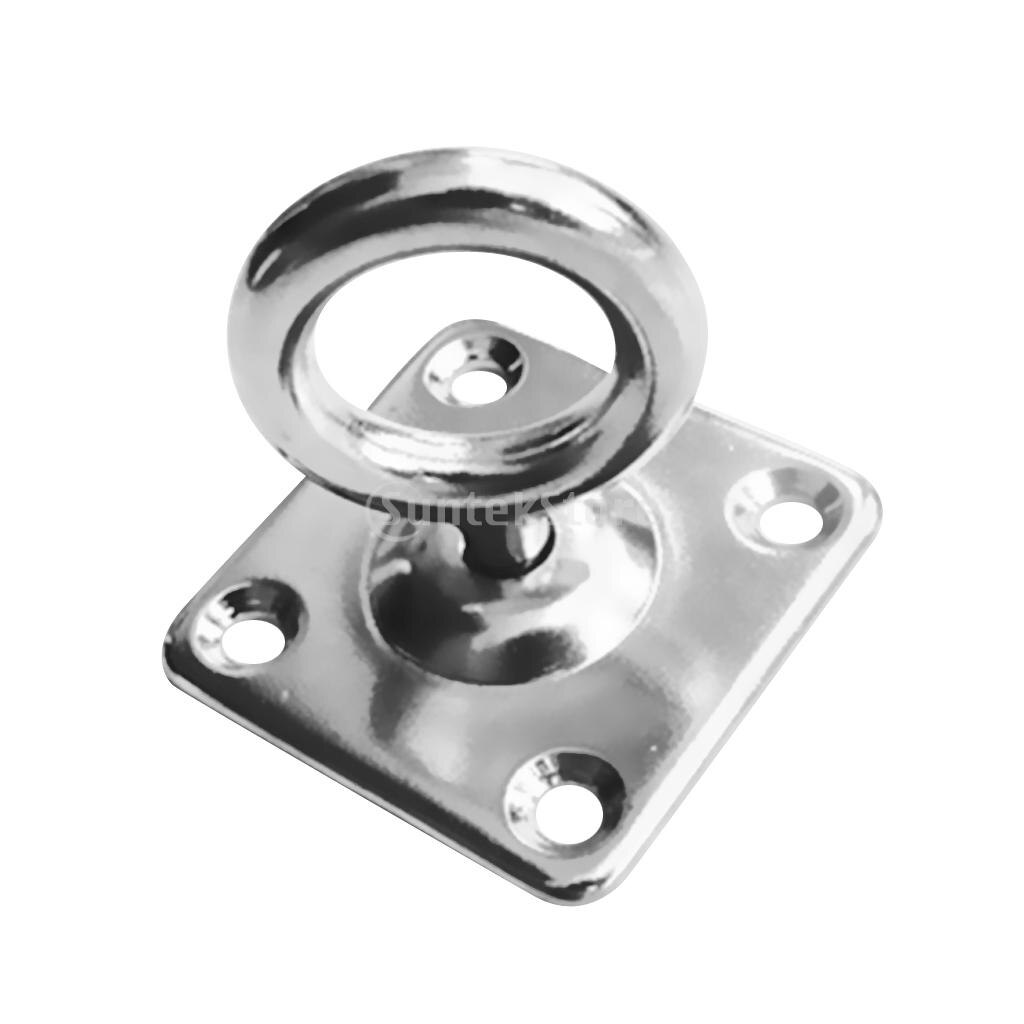 316 Stainless Steel Square Swivel Pad Eye Plate Eye Hook Shade Sails Mounting Fixing Kit Marine Boat Rigging Hardware 5mm 6mm