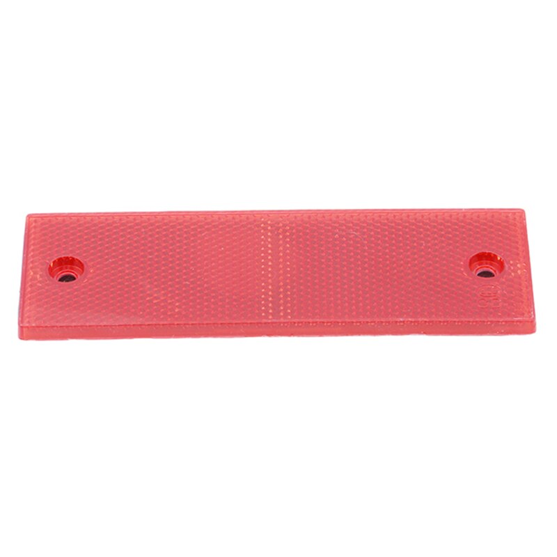 Praktische veiligheidswaarschuwing reflecterende plaat reflector stickers wit rode reflectoren auto exterieur accessoires: Gat rood