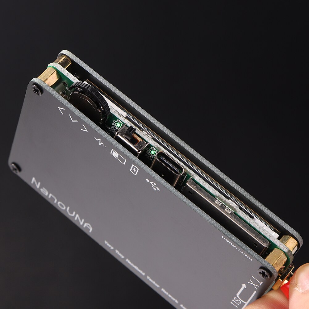 2.8 inch Vector Network Analyzer LCD Display Nano VNA VNA HF VHF UHF UV Vector Network Analyzer with SMA Male to Male RG174