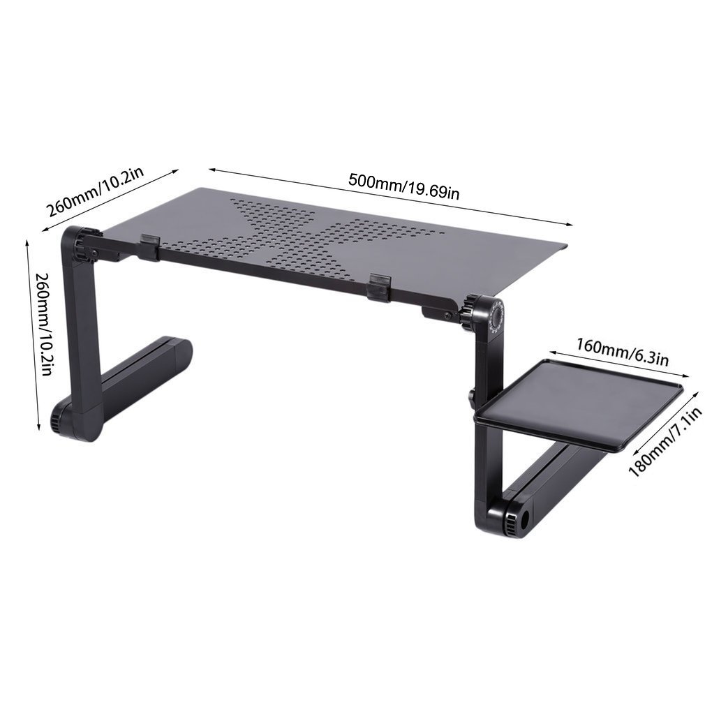 Multi-funktionale Aluminium Legierung kompakt Faltbare Leicht zu tragen Einkaufen Einstellbare Laptop Stand Schreibtisch Tisch