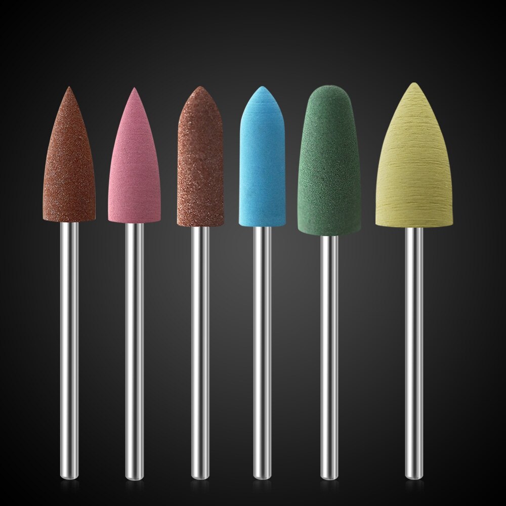 Kads Rubber Silicon Nail Boren Set Elektrische Frezen Voor Manicure Machine Nail Bestanden Roterende Nail Boor Tool: Set 13