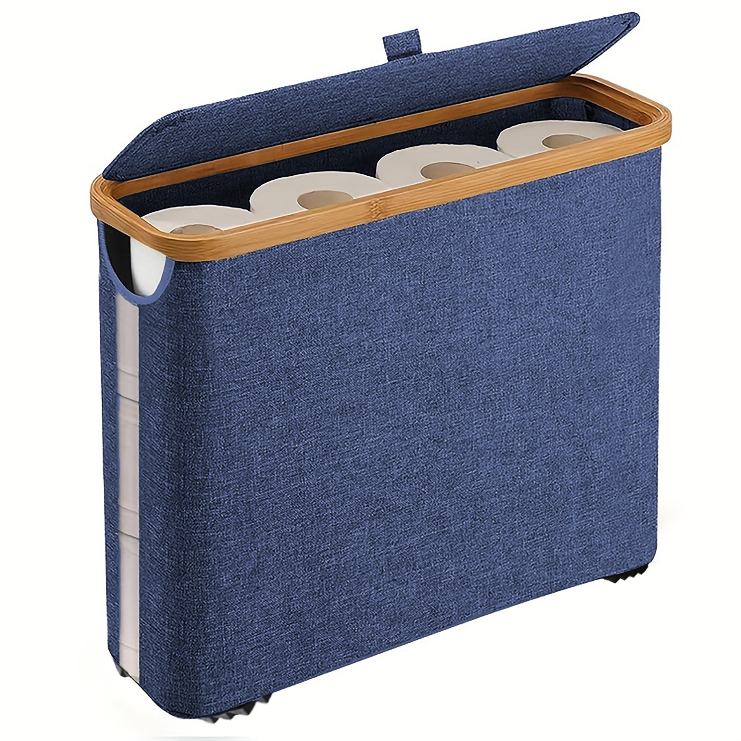 Toilet Paper Storage Basket with Lid Toilet Paper Storage Holder Stand Organizer for Bathroom Toilet Paper Storage Box Container: green