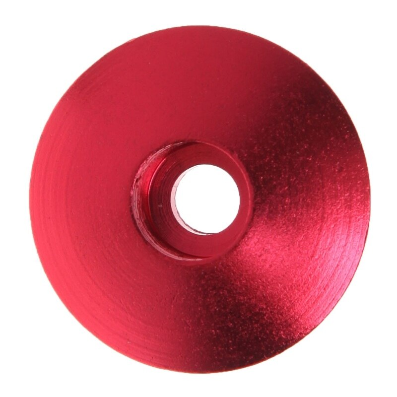 Bicycle Headset Cap 28.6mm Dustproof Top MTB Bike Stem Cover Aluminum Alloy Headset Cap: Red