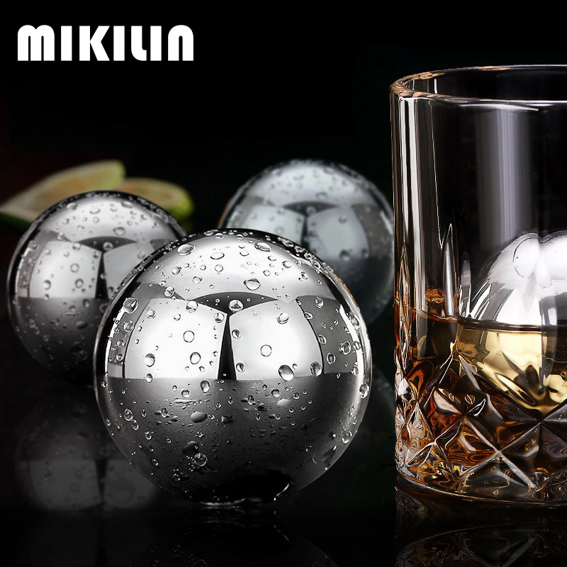 Zestaw kostek lodu ze stali nierdzewnej z szczypcami robić lodu, wielorazowe metalowe kostki robić Whisky, wina, koktajli, kostki chłodzące, akcesoria barowe.