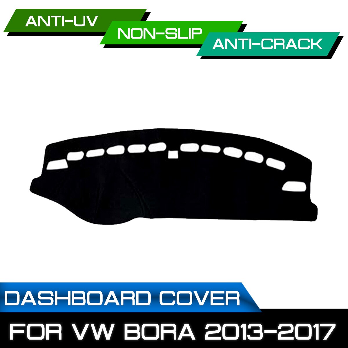 Auto Dashboard Mat Voor Volkswagen Bora Anti-Vuile Antislip Dash Cover Mat uv-bescherming Schaduw