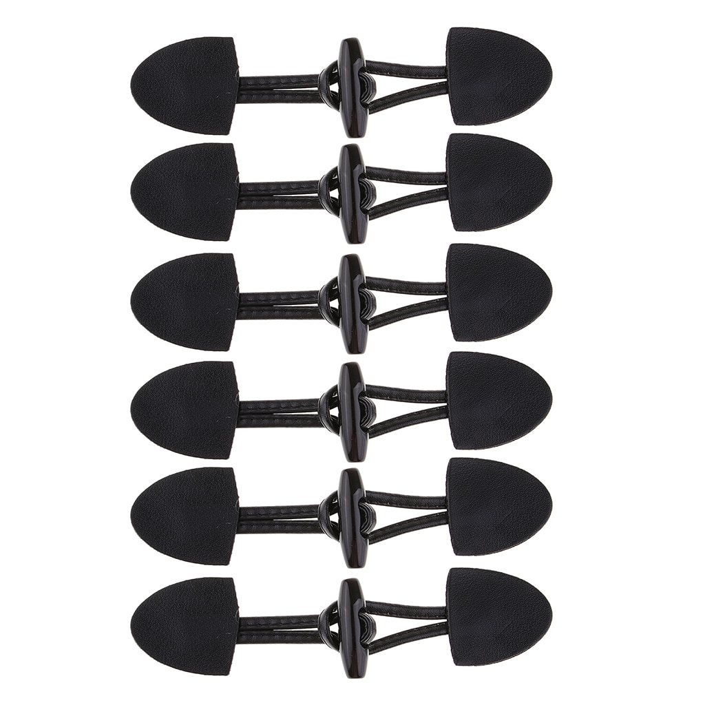12x Hoorn Toggle Sluiting Sluiting Kleding Kledingstuk Ornamenten Fasteners Black