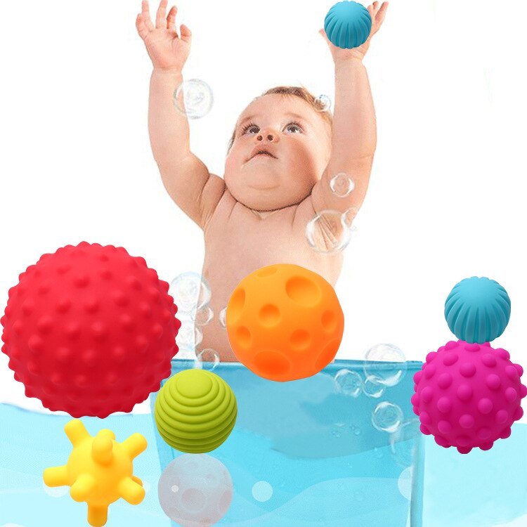 Baby toys massage ball baby early education puzzle hand catch ball bathroom spray water ball children bath toys