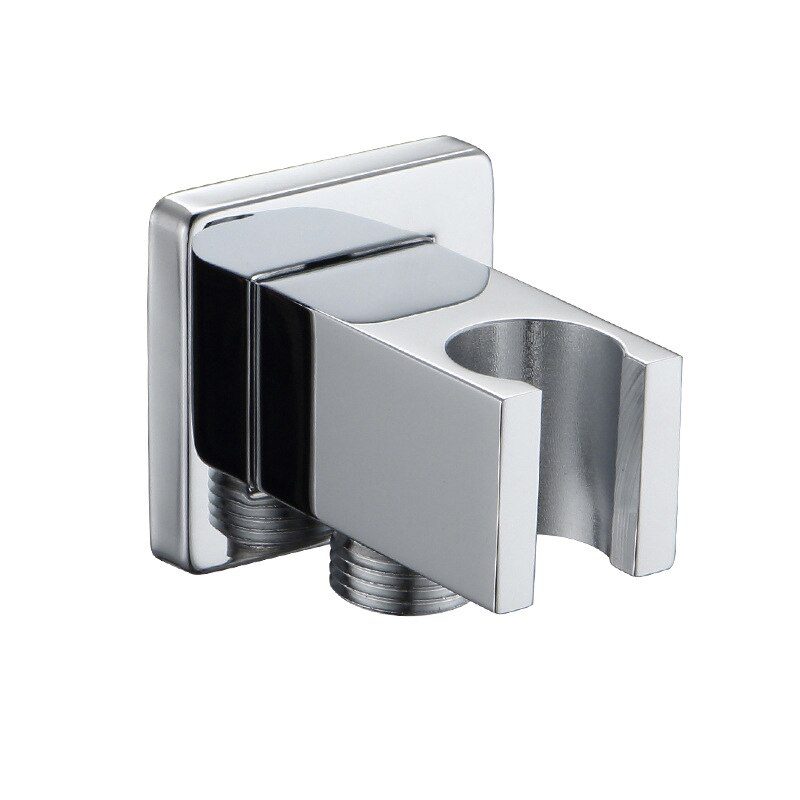 Brass Wall Mounted Hand Held Shower Holder Shower Bracket & Hose G1/2" Connector Wall Elbow Unit Spout Water Inlet Angle Valve: A012-4