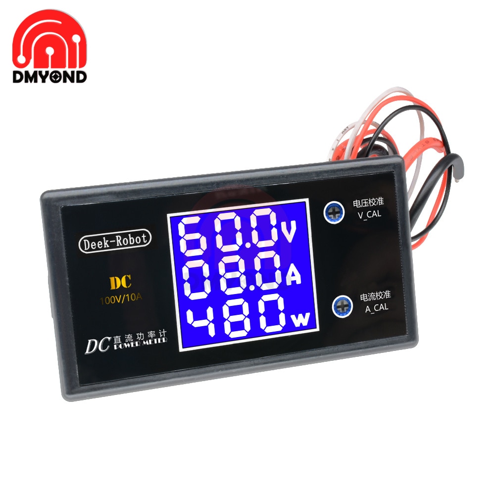 Dc 0-100V 5a 10a 250W 1000W Lcd Digitale Voltmeter Ammeter Wattmeter Spanning Stroom Vermogen Meter Volt Detector Tester Monitor