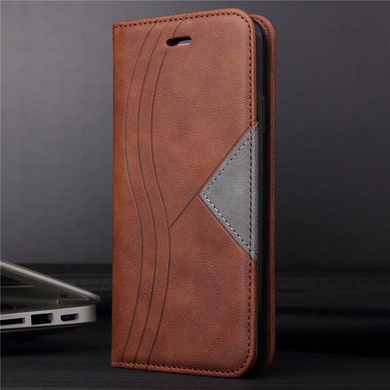 Voor Xiaomi Poco M3 Case Lederen Funda Mi PocoM3 Magnetische Flip Wallet Kaarthouder Telefoon Cover Op Xiomi Poco M 3 Coque Etui: Bruin