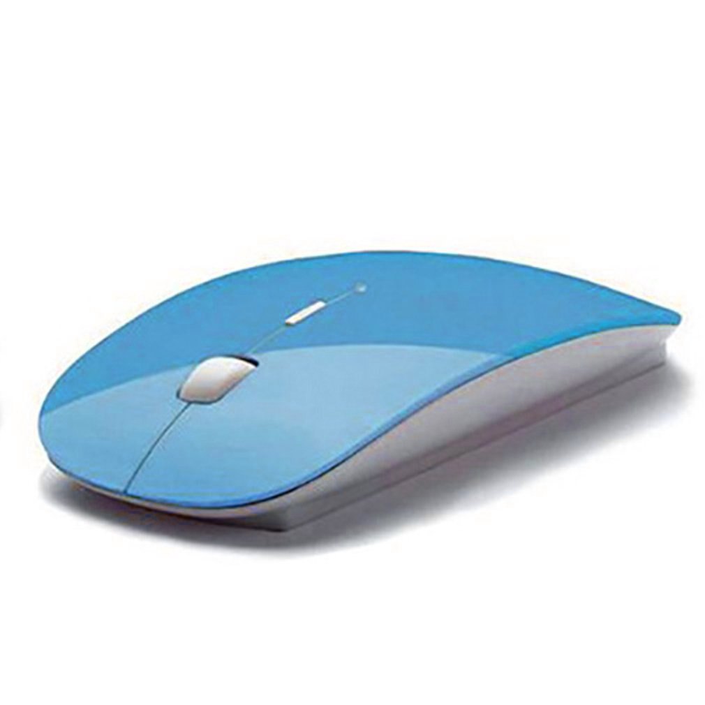 Factory Direct Supply Mouse Special Offer Thin Wireless Mouse 2.4g Blue Ray Notebook Computer Mouse: Default Title