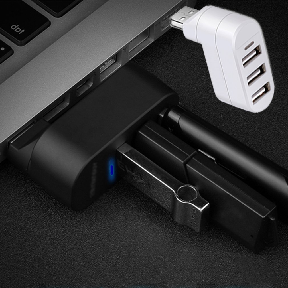 Usb 2.0 drie-poorts hub 7- karakter roterende hub drie-poorts extender 3-- poorts hub geschikt voor windows voor mac