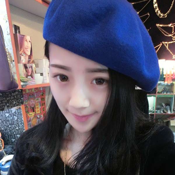 Elegent britisk dame kvinner strikket beret lue ski luer tam lokk lue xin