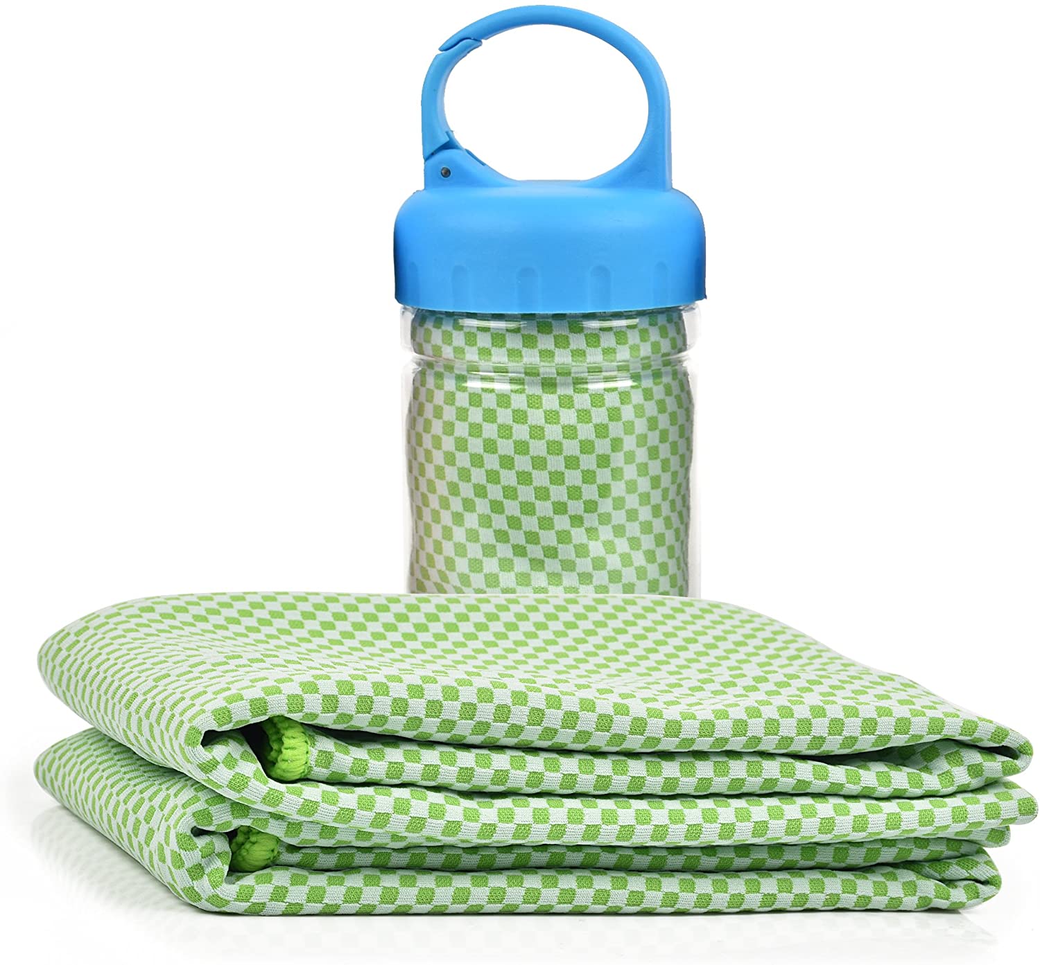 Cold Feeling Towel Anti Ultraviolet, Anti Heatstroke, Super Absorption, Mountaineering, Swimming And Traveling, Multi-purpose: Green