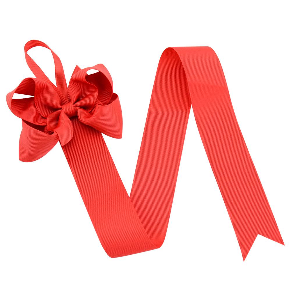 1piece 26'' Girls Solid Color Ribbons Hair Bow Holder Handmade Girl Barrette Holder Princcess's Hair Accessories 771: 12