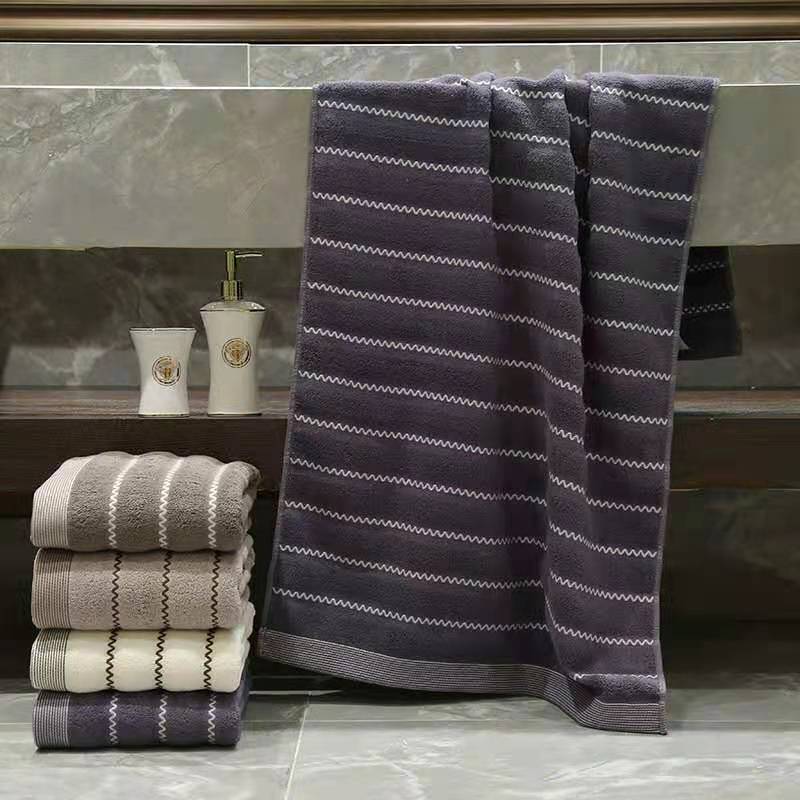 Een Goede Handdoek, Huishoudelijke Katoenen Badhanddoek/Zacht En Dik, Goede , Zacht, Thuis, school, Universele, Volwassen: Marineblauw
