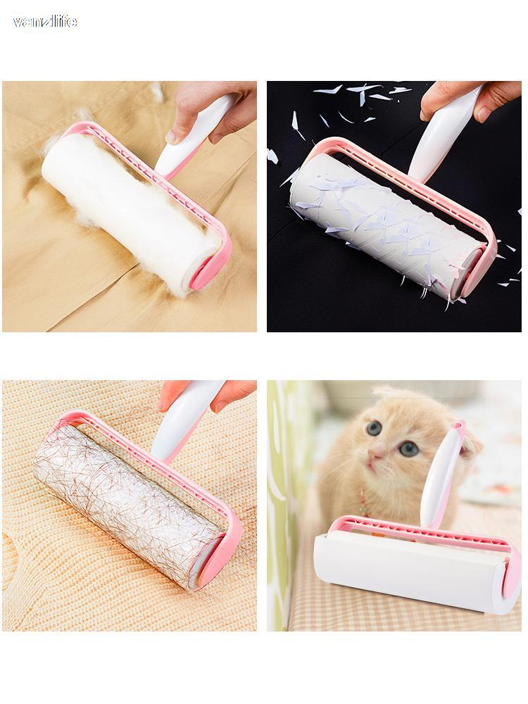 Vanzlife Roller Tear 19Cm Stof Kleverige Papier Kleding Huishouden Kleren Ontharing Roller Borstel Roll Papier Wol Stained Artefact