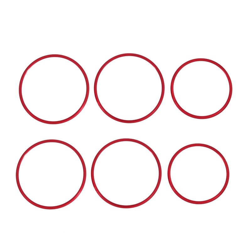 6 stk bil sete justering bryter knott ringe deksel listverk rød til mercedes benz ab gla cla klasse  w176 w117 w246 c117 a180