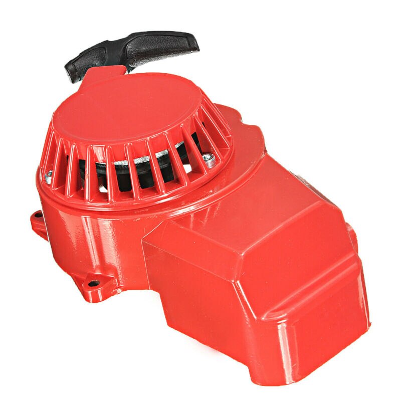 Dragstart startmotor 47cc 49cc 2 takts motor atv smuts fyrhjuling ficka skoter med lackerad lack: Röd