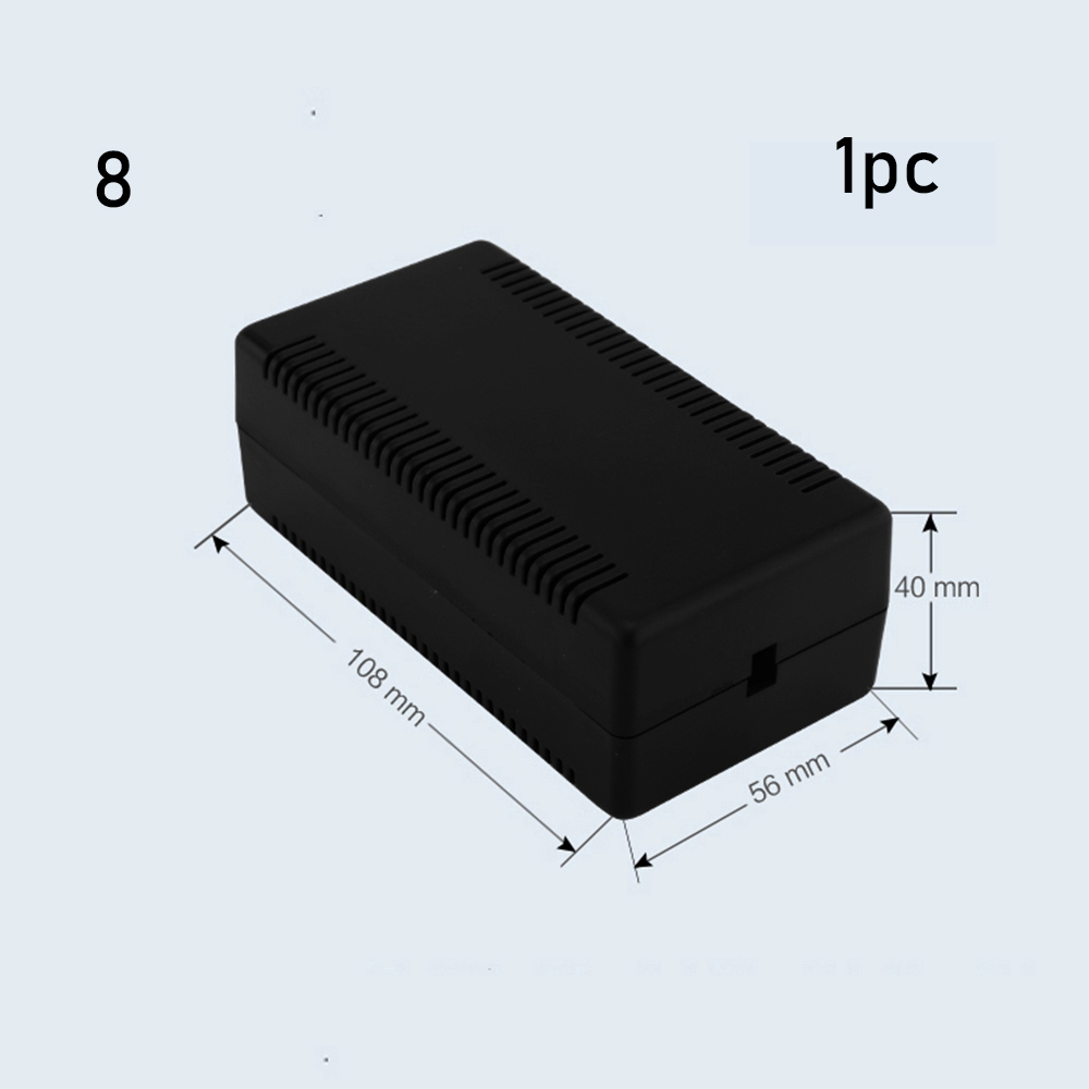 22 Sizes Project Electronic Project Box ABS Plastic Waterproof Cover Instrument Case Enclosure Boxes 8 Sizes: black 108x56x40mm