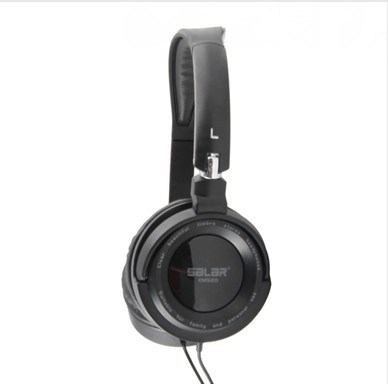 Salar EM520 DIEPE BAS Hoofdtelefoon Oortelefoon 3.5mm Opvouwbare Draagbare Verstelbare Gaming Headset Voor Telefoons Computer PC Muziek: Black