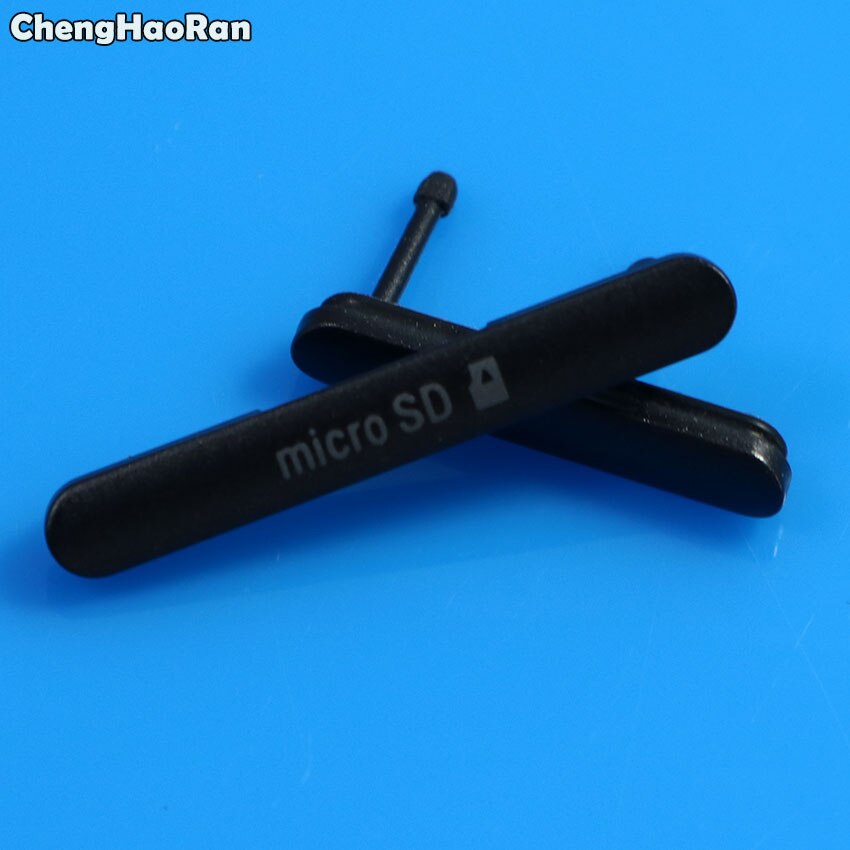 Enchufe del puerto del cargador USB de ChengHaoRan + auricular + cubierta de las tarjetas Micro SD y Sim para Sony Xperia M2 M4 Aqua d2403 D2406 E2303 E2333 E2353