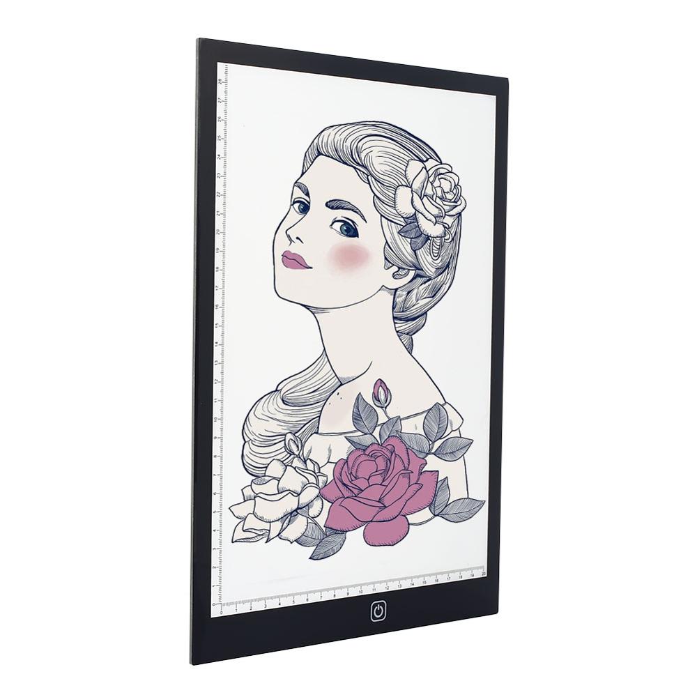 A4 dessin tablette Pad USB lumière LED traçage conseil Ultra-mince Portable électronique acrylique boîte traceur Animation esquisse