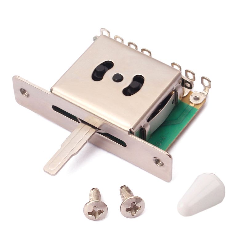 5 Ways Electric Guitar Pickup Selector Switch Parts Accessories: White