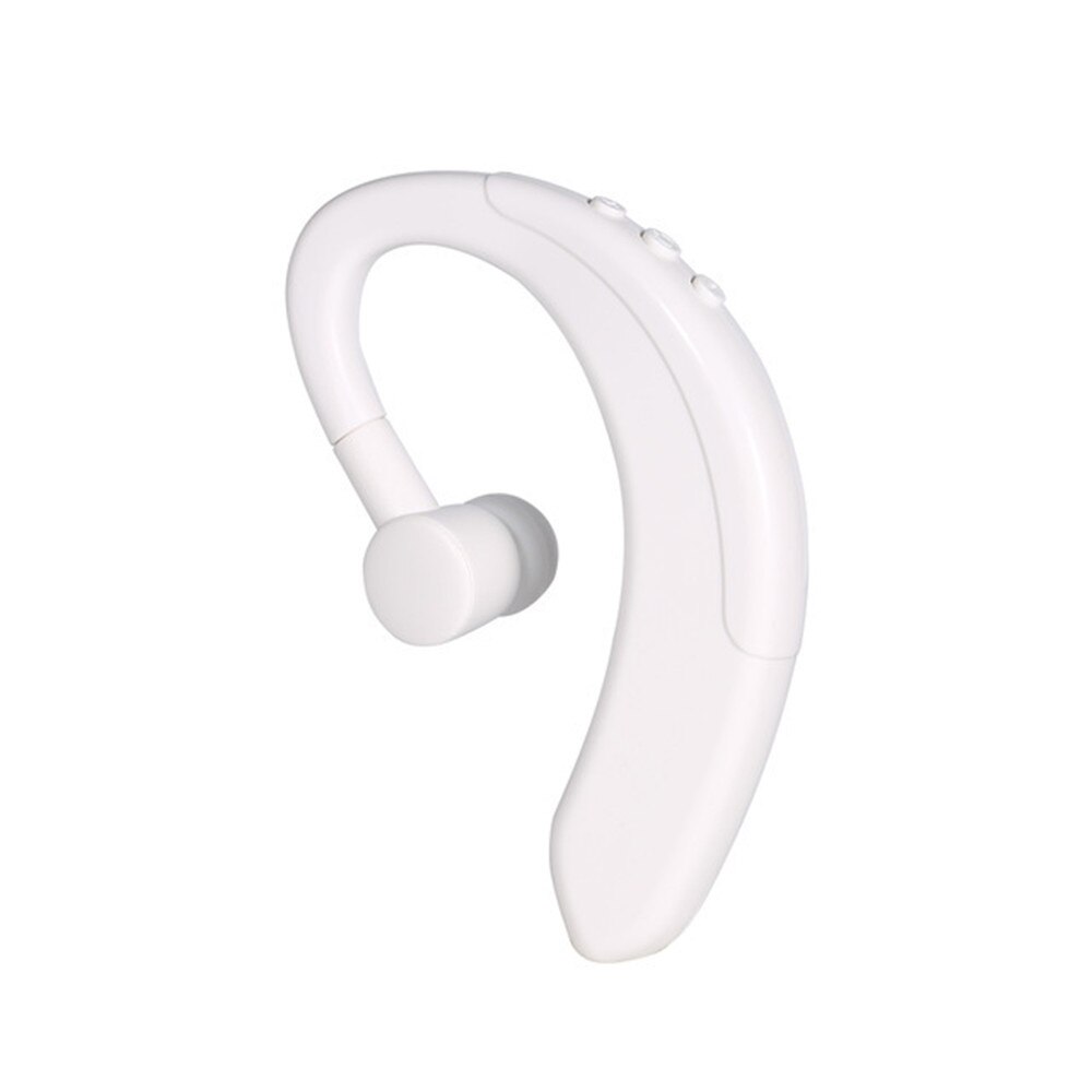 Kebidu Bluetooth 5.0 Headset Sport Draadloze Koptelefoon Met Microfoon Handsfree Oordopjes Handsfree Oortelefoon Y10 Oorhaak: WHITE