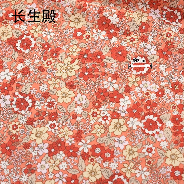 140x50cm Pastoral Floral Twill Cotton poplin Fabric DIY Children's Wear Cloth Make Bedding Quilt Decoration Home 160-180g/m: xmtb153