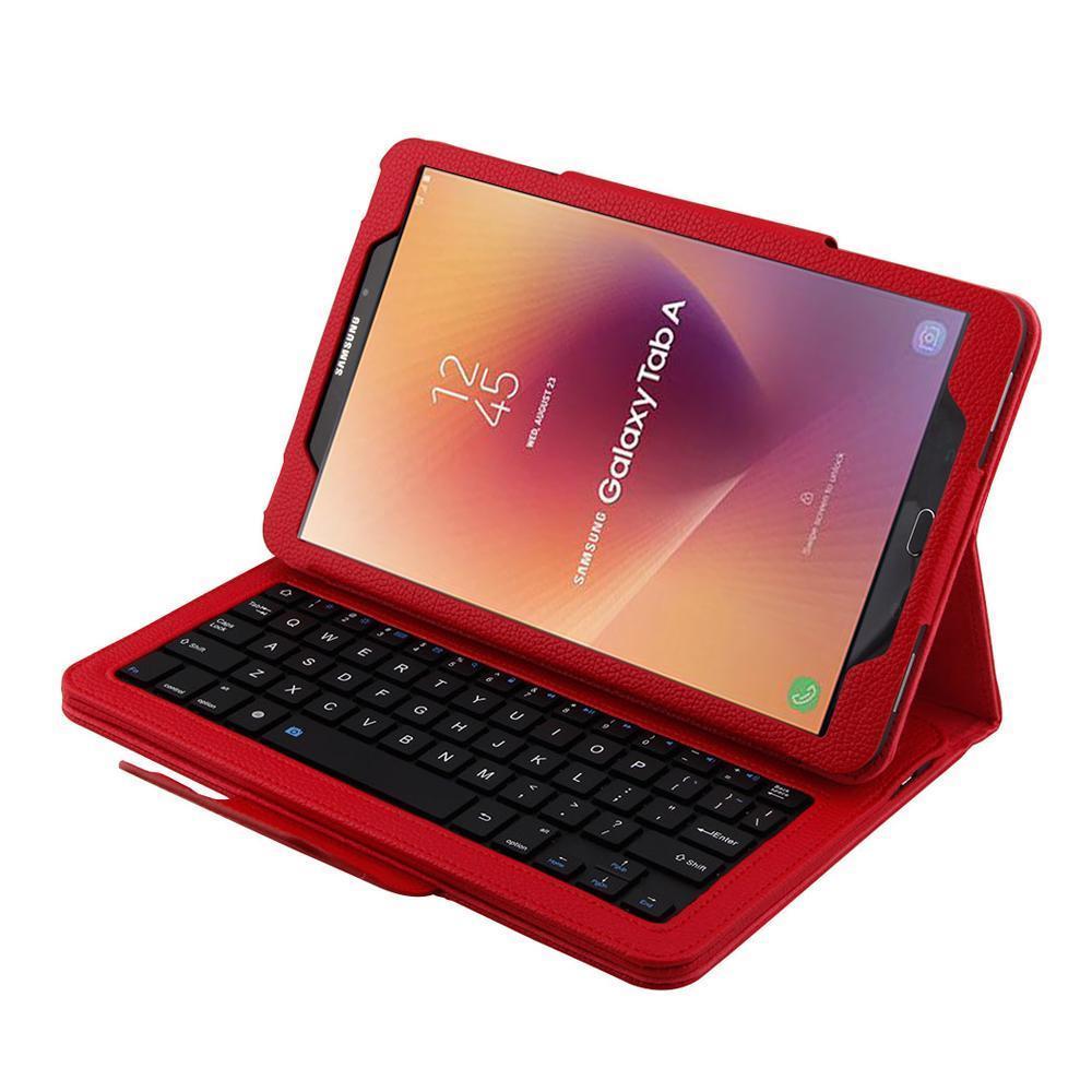 Wireless Bluetooth Keyboard Leather Case Cover Voor Samsung Galaxy Tab Een 8.0 T380 T385 SM-T380 SM-T385 Funda