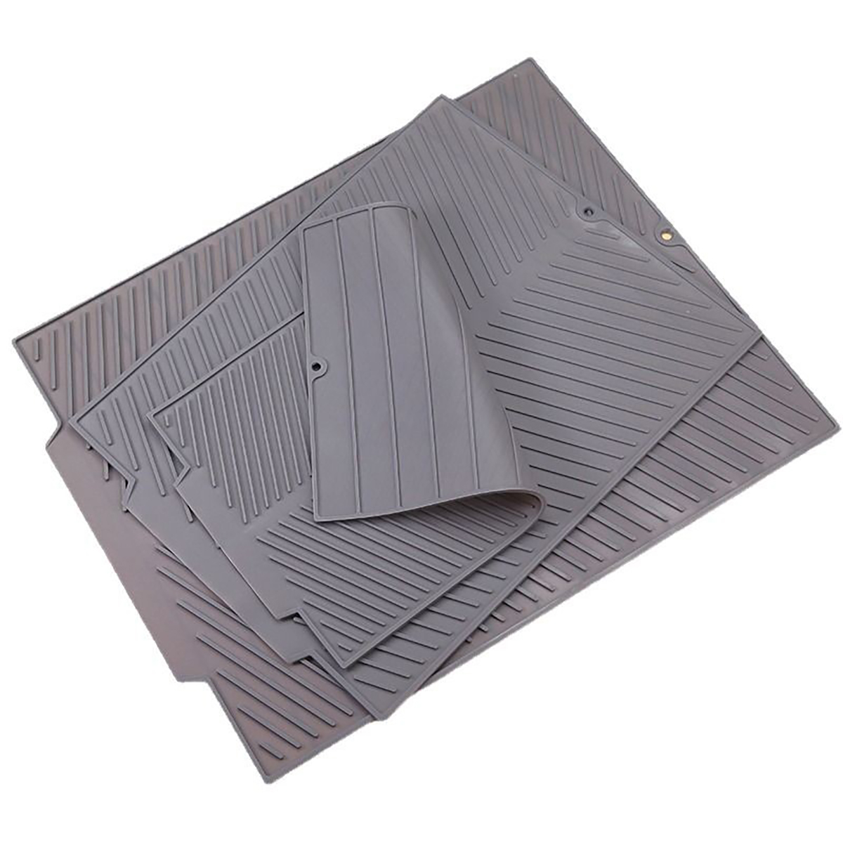 Aanrecht Drainage Mat Hoge Temperatuur Siliconen Keuken Drainage Mat Snelle Drainage Potten, Vaatwasmachinebestendig