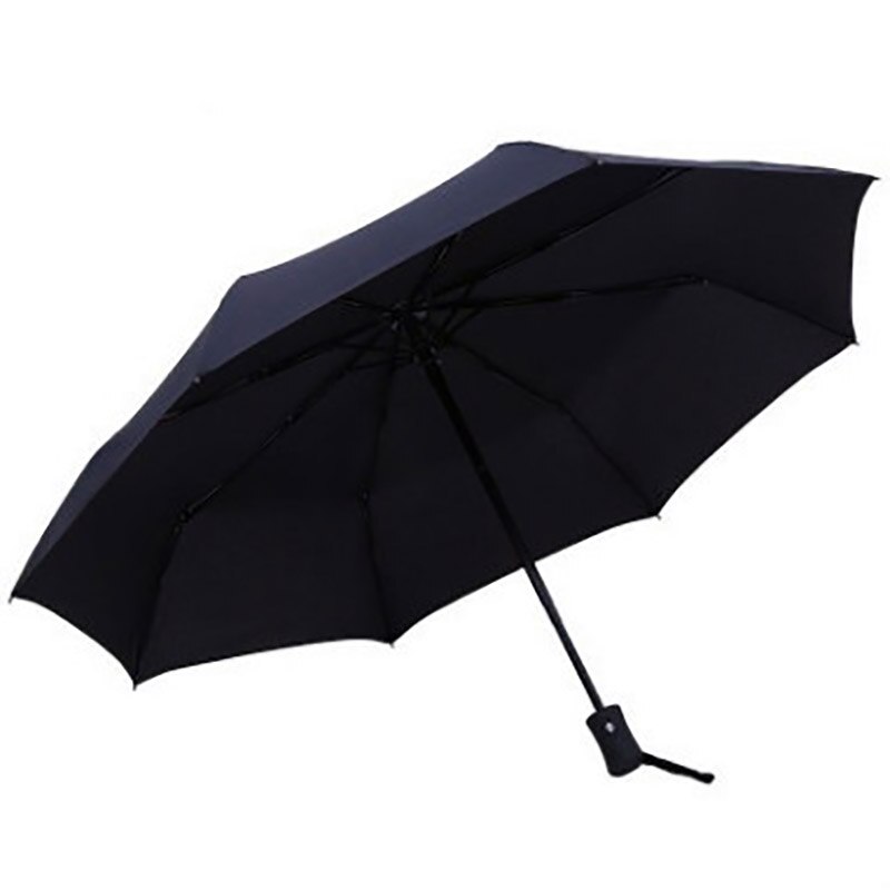 Paraguas de negocios para hombre y mujer, equipo de lluvia totalmente automático, a prueba de viento y lluvia, grande, color negro, para día lluvioso y lluvioso