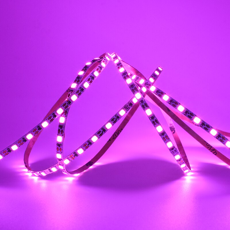 Czinelight 2835 smd led strip 5v 3.5mm 96 led/meter 5m/ meter: Lyserød