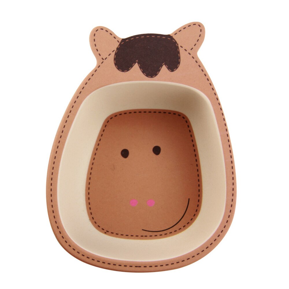 Bol Ramen en en Fiber de bambou, Kawaii, à nouilles, pour enfants, bébés, vaisselle de table: Horse