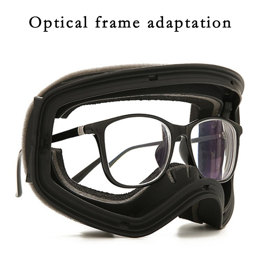 Ski Goggles Large Spherical Surface Full Face Nose Shield Snow Goggles Double Anti-fog Ski Durable Goggles