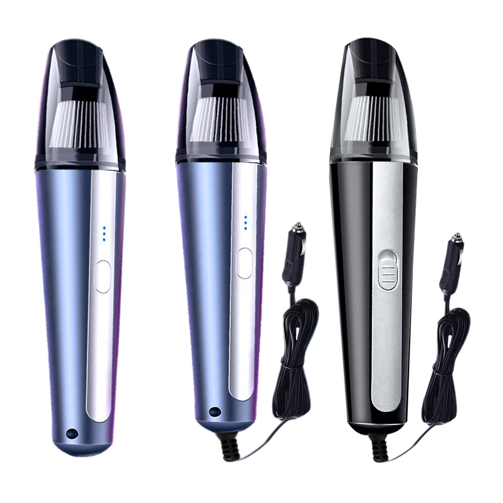 Handheld Cars Vacuum Cleaner Dry and Wet Use 6000PA 4000mAh 2 Nozzles Powerful Cyclone Suction Fits for Home Office Vehicle Part